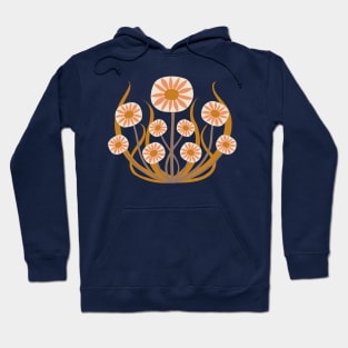 Arts and crafts daisies - art nouveau inspired floral by Cecca Designs Hoodie